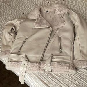 H&M biker faux leather jacket